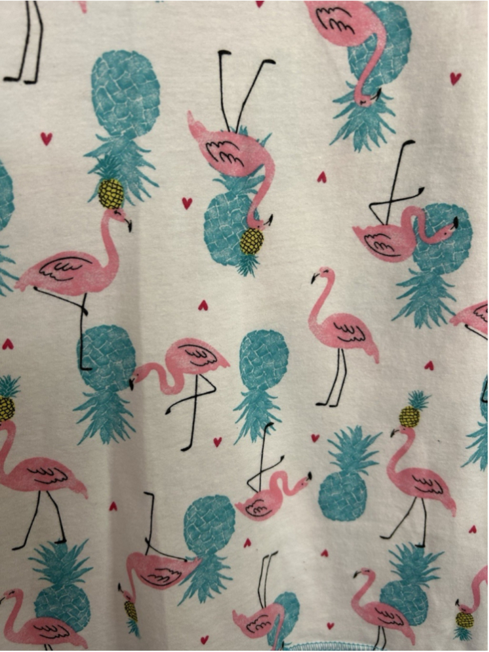 Secret Treasures Lounge Pajamas Set Capri Pants Shirt Pink Flaminos 18/20 Plus - Picture 6 of 9